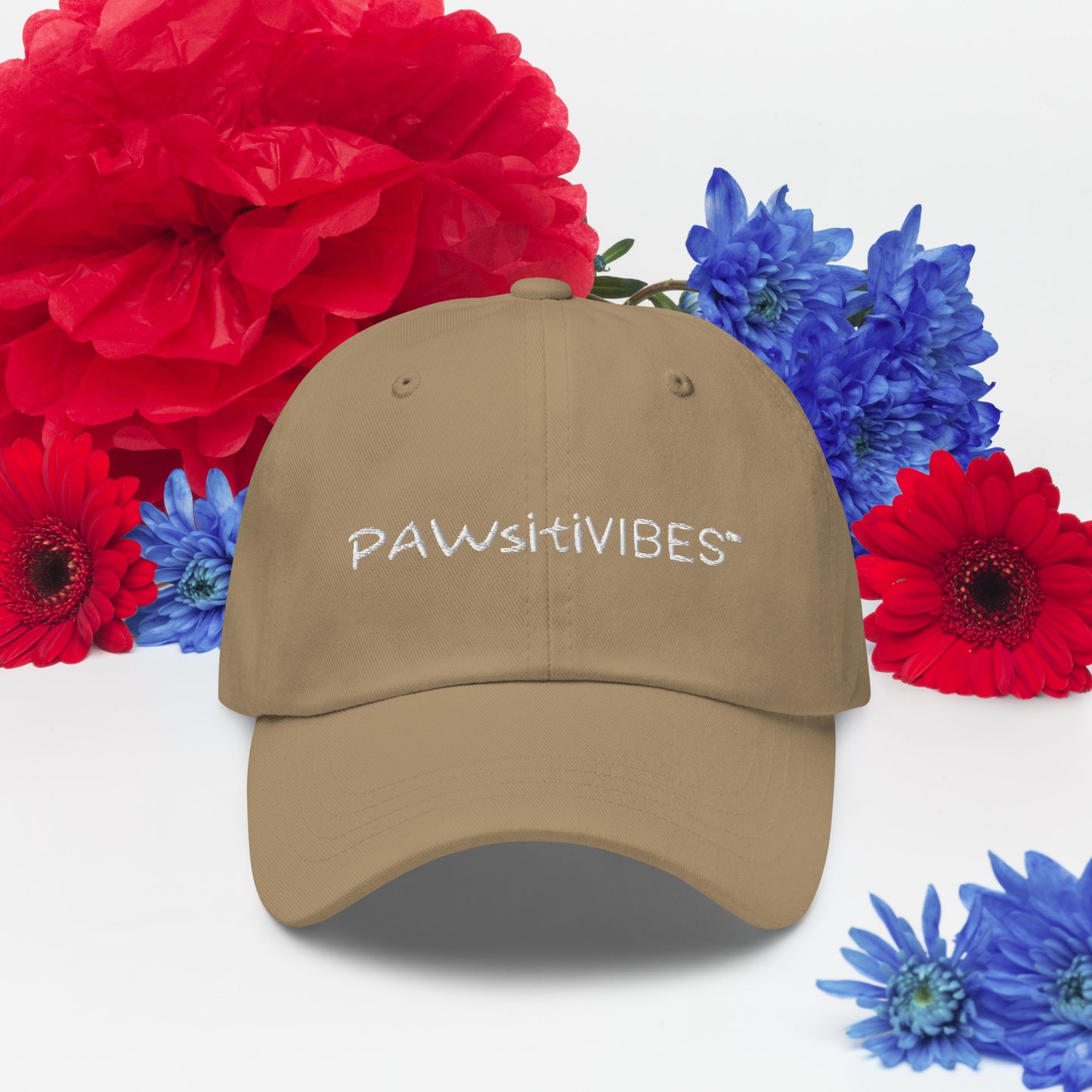 PAWsitiVibe Logo Hat (White Print)