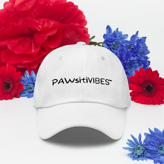 PAWsitiVibe Logo hat (Black Print)